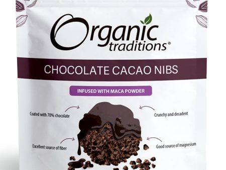 Chocolate Cacao Nibs, Infused with Maca Powder, 7 oz (200 g), Organic Traditions Online now