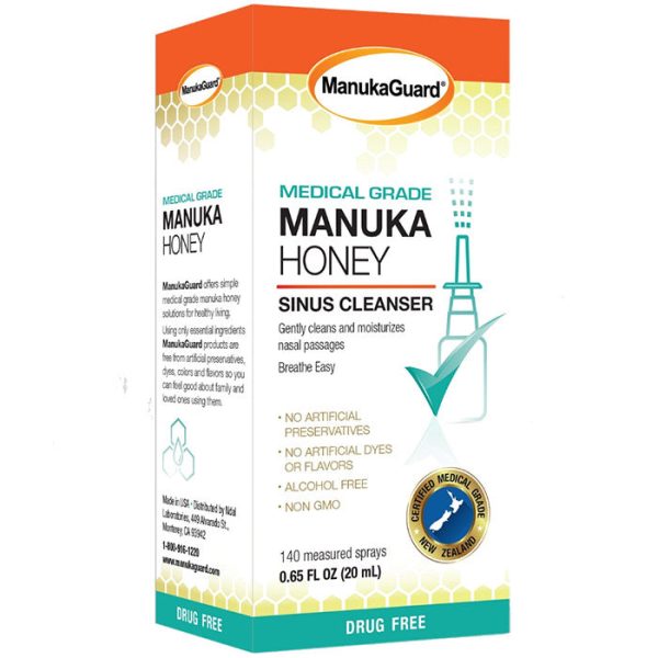 Medical Grade Manuka Honey Sinus Cleanser, MGO 600, 0.65 oz, ManukaGuard on Sale