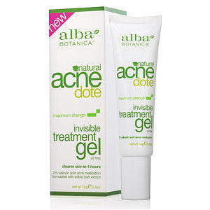 Natural Acnedote Invisible Treatment Gel, 0.5 oz, Alba Botanica For Sale