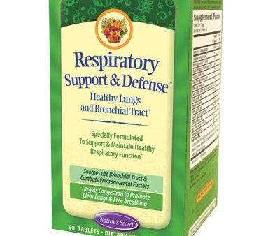 Respiratory Support & Defense, 60 Tablets, Nature s Secret Supply