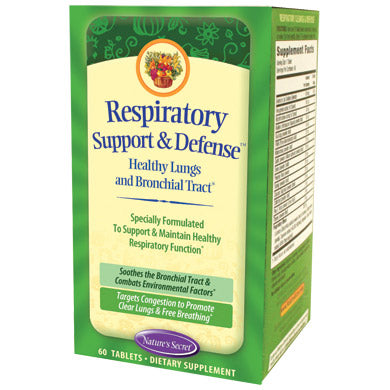 Respiratory Support & Defense, 60 Tablets, Nature s Secret Supply