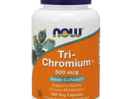 Tri-Chromium 500 mcg + Cinnamon, 180 Vcaps, NOW Foods Online