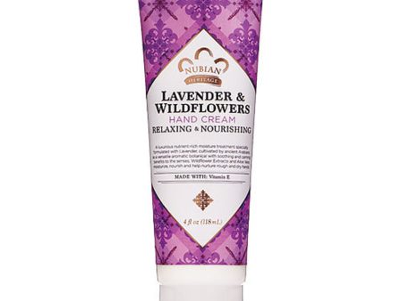 Hand Cream - Lavender & Wildflowers, 4 oz, Nubian Heritage Discount