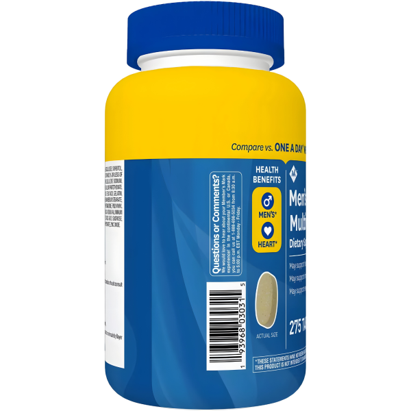 Member s Mark Men s Daily Multivitamin 275 Tabletas Online