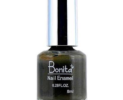 Bonita Petite Nail Enamel - Gray, Mini Nail Polish, 0.28 oz (8 ml), Bonita Cosmetics Discount