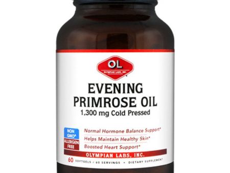 Evening Primrose Oil 1300mg, 60 Softgels, Olympian Labs on Sale