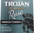 TROJAN PERSERVATIVO BARESKIN RAW PRESERVATIVOS LUBRICADOS, LATEX Discount