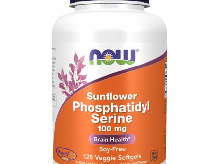 Sunflower Phosphatidyl Serine 100 mg, 120 Veggie Softgels, NOW Foods Online now