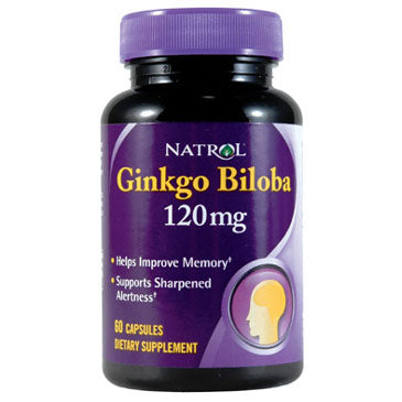 Ginkgo Biloba Extract 120 mg, 60 Capsules, Natrol Fashion