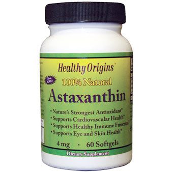 Astaxanthin, 4 mg, 60 Softgels, Healthy Origins For Cheap