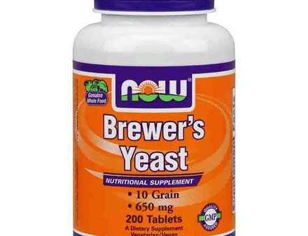 Brewer s Yeast 650mg 200 Tabs, NOW Foods Online Hot Sale