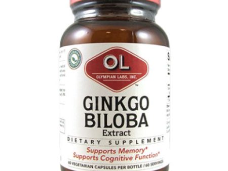 Ginkgo Biloba Extract 60 mg, 60 Veggie Capsules, Olympian Labs Sale