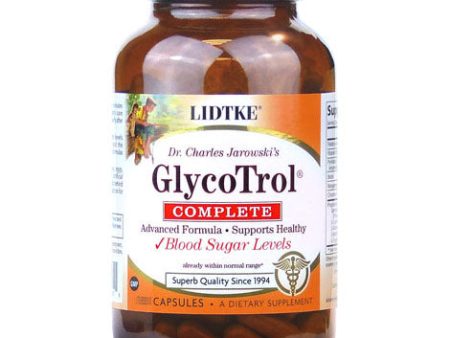 GlycoTrol Complete, Advanced Formula, 180 Vegetarian Capsules, Lidtke For Sale