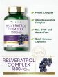 Resveratrol complex 1800mg , 180 capsulas - Carlyle For Discount