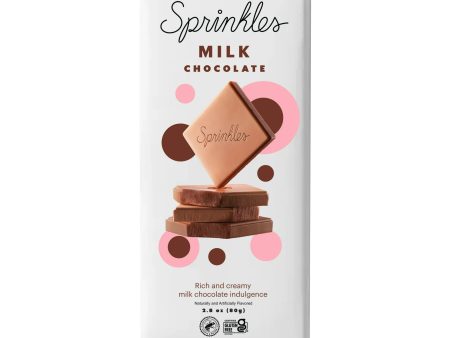 Sprinkles Premium Milk Chocolate Barra de chocolate - 80 gr For Discount