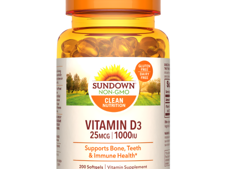 VITAMINA D3 - SUNDOWN NATURALS 1000IU - SOFTGELS Cheap