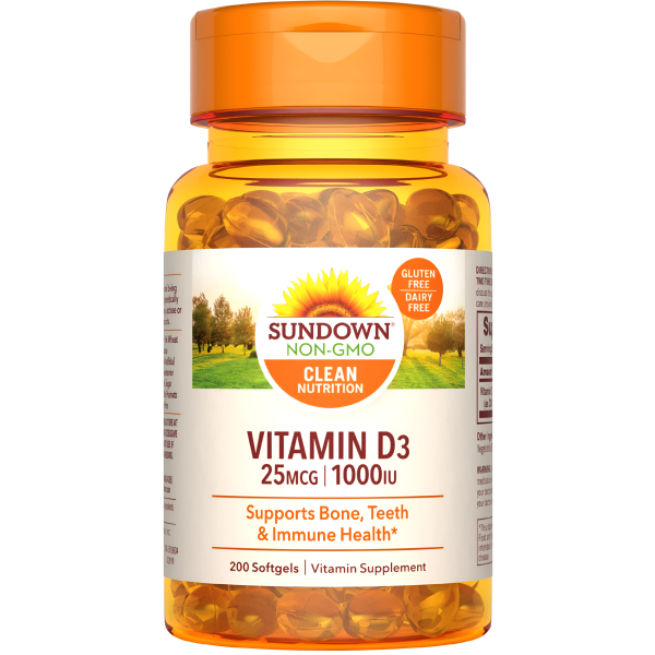 VITAMINA D3 - SUNDOWN NATURALS 1000IU - SOFTGELS Cheap