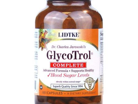 GlycoTrol Complete, Diabetic Support Formula, 90 Vegetarian Capsules, Lidtke Online