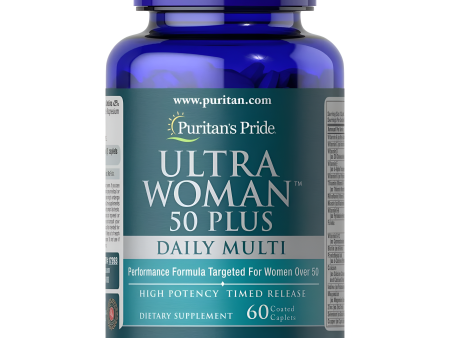 Ultra Woman 50 Plus Multivitaminico Puritans Pride Tabletas con Zinc, 120 Discount