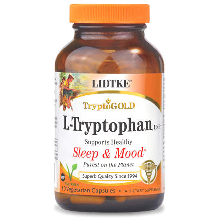 L-Tryptophan, Value Size, 120 Vegetarian Capsules, Lidtke Sale