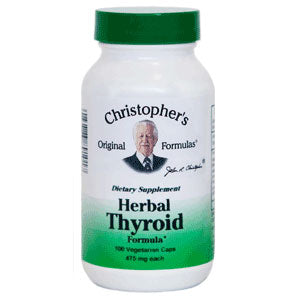 Herbal Thyroid Formula Capsule, 100 Vegicaps, Christopher s Original Formulas Online