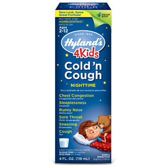 4 Kids Cold  n Cough Nighttime, 4 oz, Hyland s For Sale