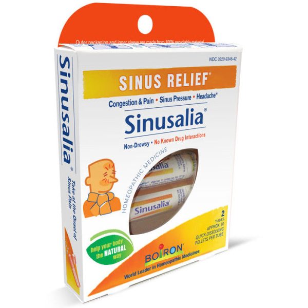 Sinusalia Pellets, Sinus Relief, Approx 80 Pellets x 2 Tubes, Boiron Online