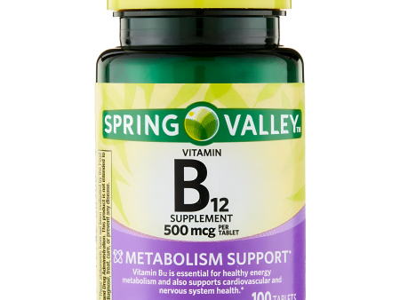 Vitamina B12 tabletas Spring Valley on Sale