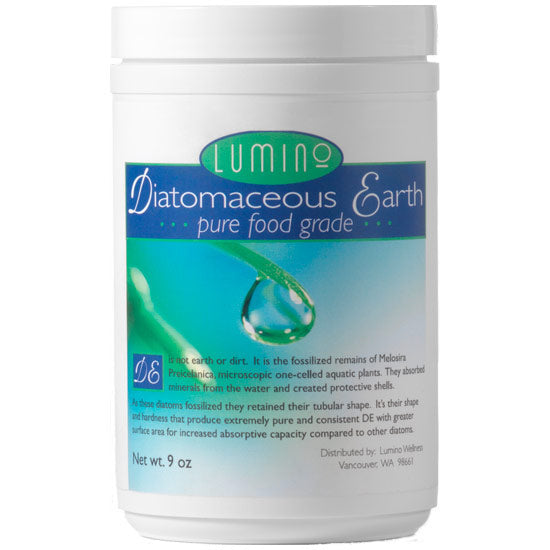 Pure Food Grade Diatomaceous Earth, 9 oz, Lumino Wellness Online Sale