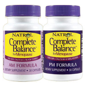 Complete Balance for Menopause AM PM Formula, 30 + 30 Capsules, Natrol Sale