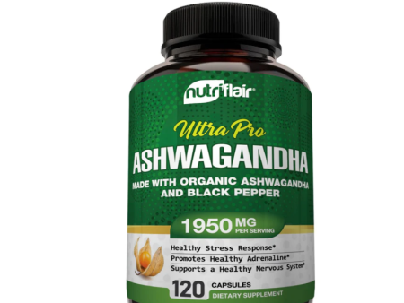 Ashwagandha premium con pimienta 1950mg Nutriflar , 120 capsulas For Cheap