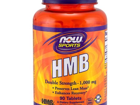 HMB 1000 mg, Double Strength, 90 Tablets, NOW Foods Supply