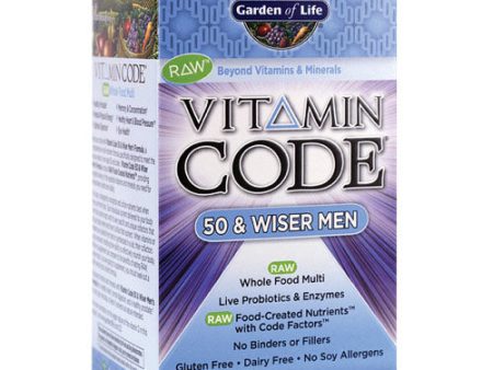 Vitamin Code, 50 & Wiser Men s Formula, 240 Veggie Caps, Garden of Life Online Hot Sale