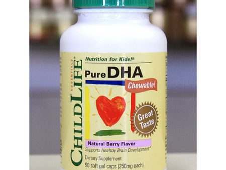 ChildLife Pure DHA Chewable For Children, Natural Berry, 90 Softgels For Cheap