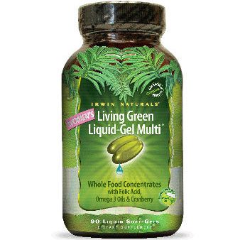 Women s Living Green Liquid-Gel Multi, 120 Liquid Soft-Gels, Irwin Naturals Online Hot Sale