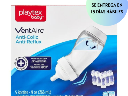 Biberón Playtex Baby VentAire Complete Tummy Comfort, 9 oz For Sale