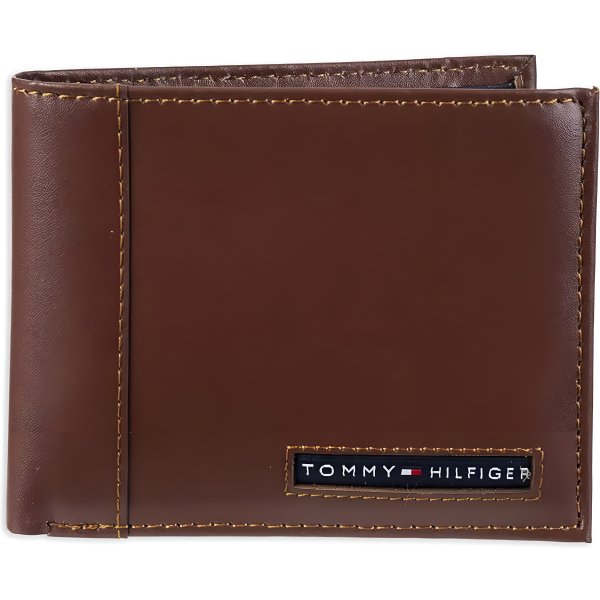 Billetera Tommy Hilfiger Para Hombre de Cuero Billetera delgada plegable con 6 bolsillos For Cheap