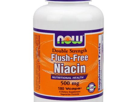 Flush Free Niacin 500 mg, 180 Vcaps, NOW Foods Discount