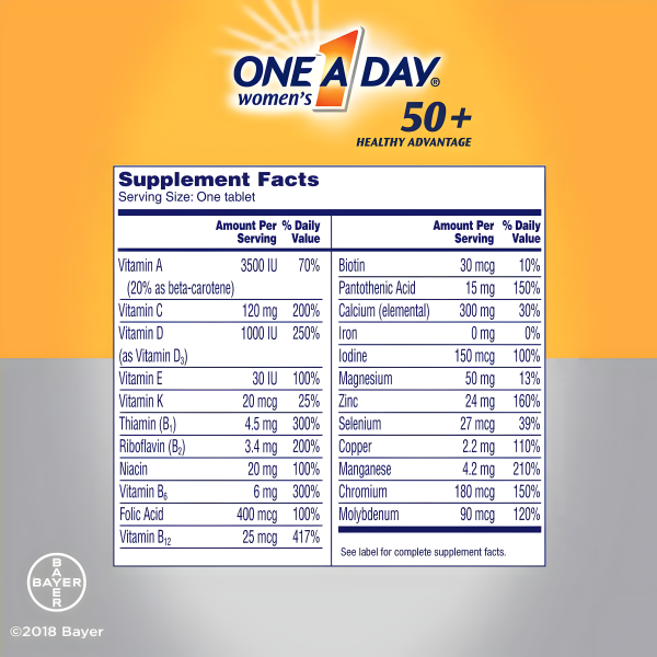 One a Day - Multivitaminico para mujeres 50+ 300 Tabletas Sale