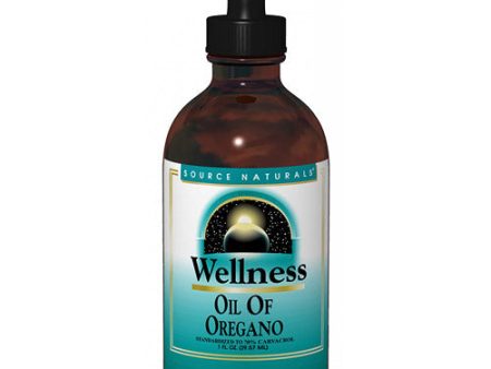 Oregano Oil Liquid (Wellness Oil of Oregano) 70% Carvacrol, 0.5 oz, Source Naturals For Cheap