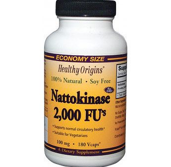 Nattokinase 2,000 FU s, 100 mg, 180 Vcaps, Healthy Origins Fashion