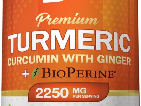 NutriFlair Turmeric Curcuma con Ginger y BioPerine Black Pepper  180 Capsules - 95% Curcuminoides For Cheap