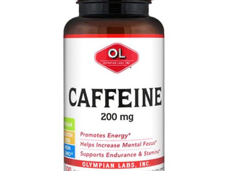 Caffeine 200 mg, 100 Tablets, Olympian Labs Fashion