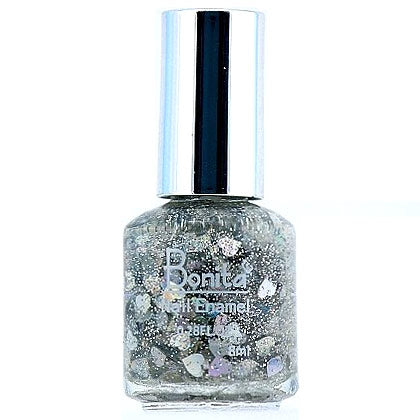 Bonita Petite Nail Enamel - Silver Heart, Mini Nail Polish, 0.28 oz (8 ml), Bonita Cosmetics Discount