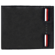 Billetera Tommy Hilfiger leather wallet   negro Sale