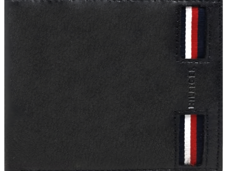 Billetera Tommy Hilfiger leather wallet   negro Sale