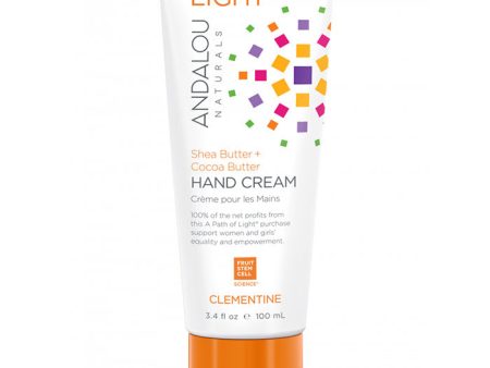 A Path of Light Clementine Hand Cream, 3.4 oz, Andalou Naturals Sale