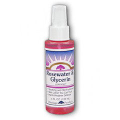 Flower Water Rosewater & Glycerin with Atomizer, 4 oz, Heritage Products For Cheap