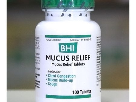 BHI Mucus Relief (Bronchitis Formula), 100 Tablets, MediNatura Fashion