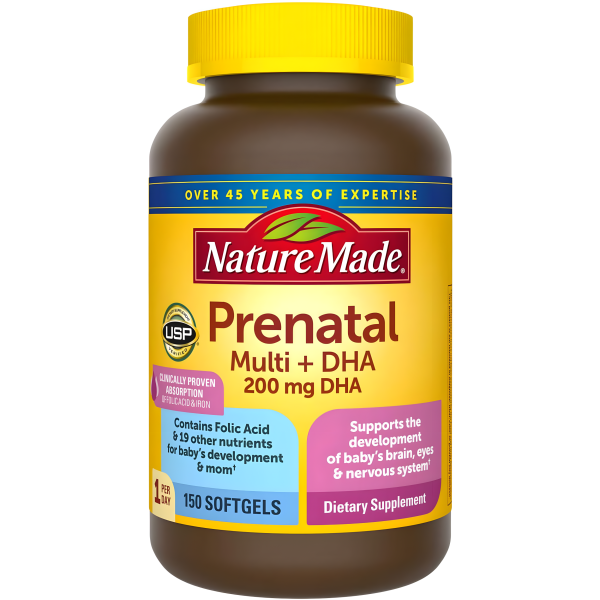 Vitaminas Pre-natales Nature Made Multi   + DHA, 150 Softgels Discount